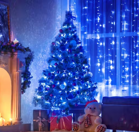 11 Meter 40 LED Diwali Decorative Blue Led String Light | 36 Feet Blue Color Christmas Still Led Ladi String Tuni Rice Light for Home Decor, Christmas, Diwali and Festive Decoration
