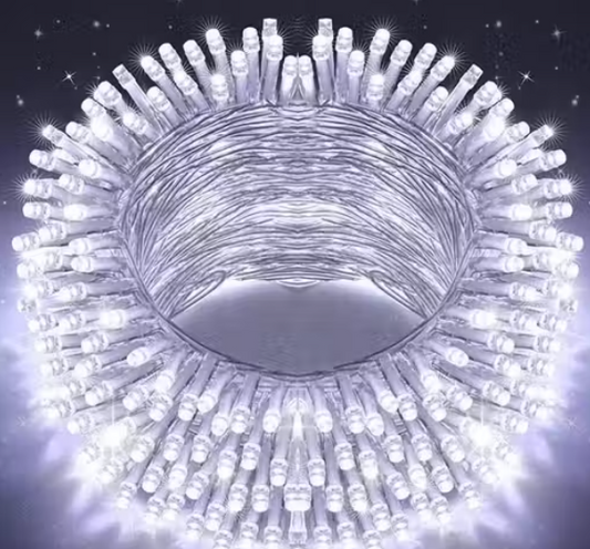 11 Meter 40 LED Diwali Decorative White Led String Light | 36 Feet White Color Christmas Still Led Ladi String Tuni Rice Light for Home Decor, Christmas, Diwali and Festive Decoration