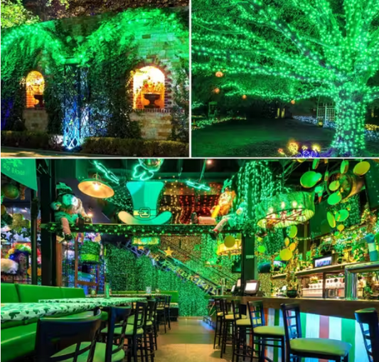 11 Meter 40 LED Diwali Decorative Green Led String Light | 36 Feet Green Color Christmas Still Led Ladi String Tuni Rice Light for Home Decor, Christmas, Diwali and Festive Decoration