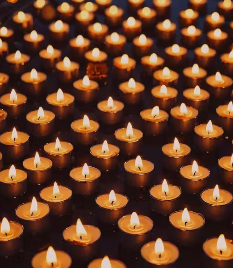 Premium Tea-Light Candles (Set of 20) Burning 3hr | Non Toxic Smokeless & Wax Free Tea Light Candles Perfect for | Long Lasting (Copy)