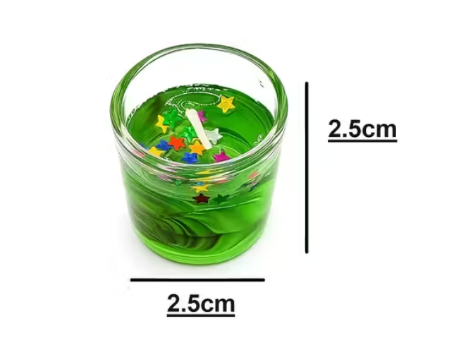 Multicolour Glass Jelly Gel Candles – Pack of 12 | Smokeless, Decorative Tealights for Diwali, Spa, Parties & Home Décor
