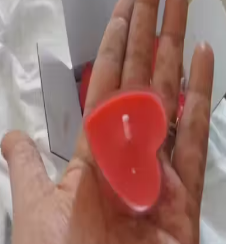 Pure soy Wax Acrylic Heart Shape Scented Candles, Red Color & Multi Scent, Sent Of 6 (Copy)